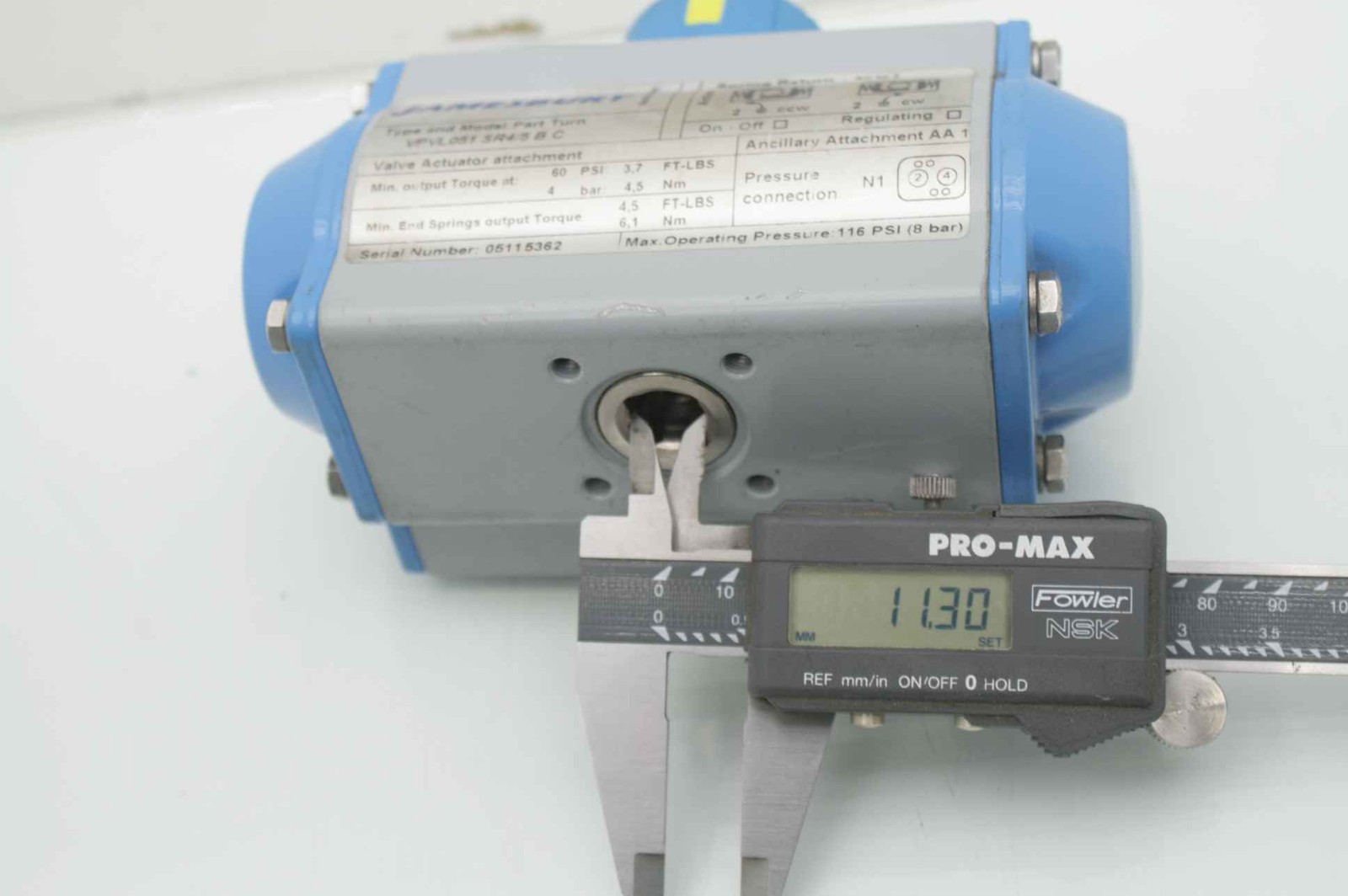 Jamesbury VPVL051 SR4/5 B C Part Turn Pneumatic Valve Actuator - Used - Image 8
