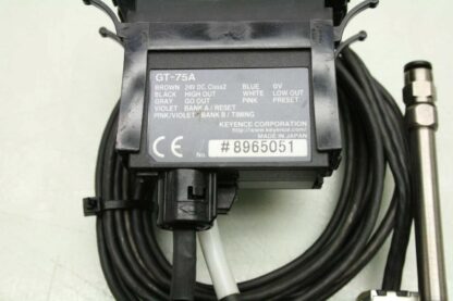 Keyence GT-A10 Digital Contact Sensor Air Cylinder 10mm Range GT-75A Amplifier - Used - Image 12