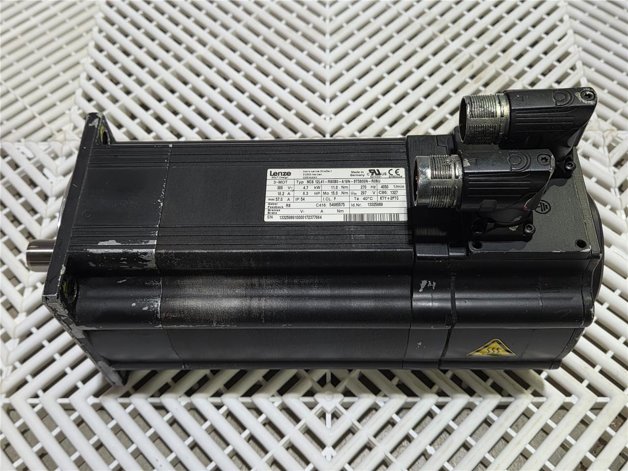 Lenze MCS12L41-RS0B0-A19N-ST5S00N-R0SU Servo Motor 6.3HP, 4050rpm w/ Brake - Used - Image 16