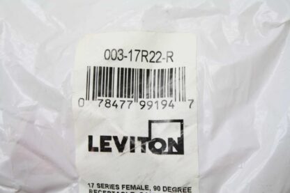 Leviton 003-17R22-R Single Pole Female Panel Receptacle / 90 Degree - Used - Image 3