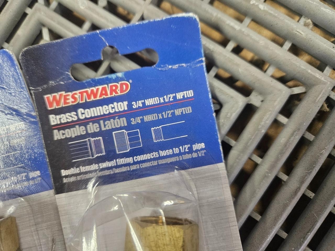 Lot of 4 New Westward 4KG87A 3/4" Male Garden Hose x 1/2" Female NPT - New - Image 3