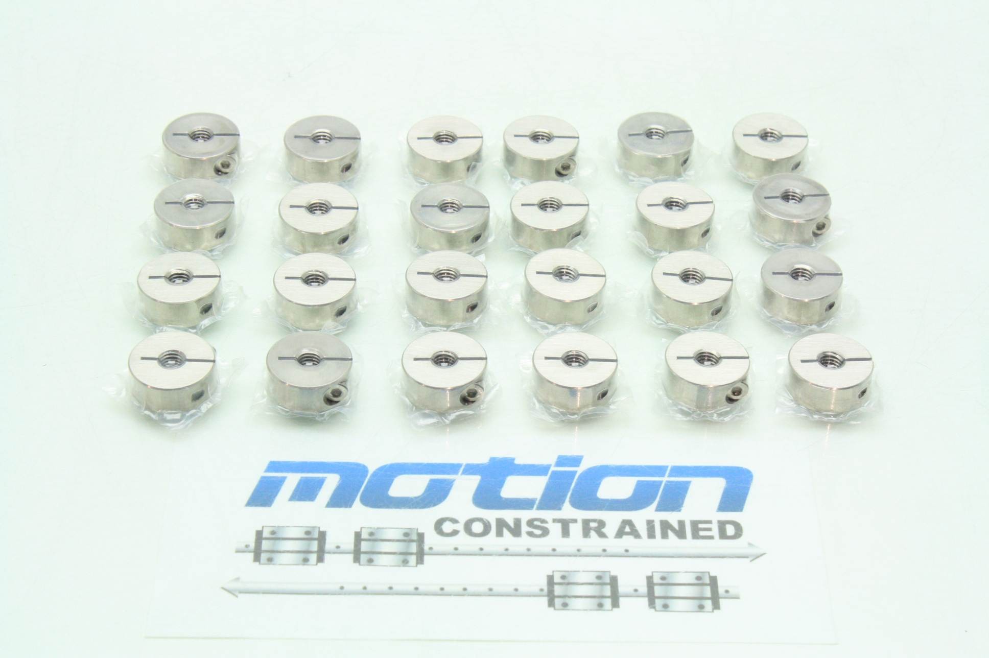 Misumi SSCSNN8 M8 Bore SS304 Clamping Shaft Collar New Lot of 24 - New - Image 11