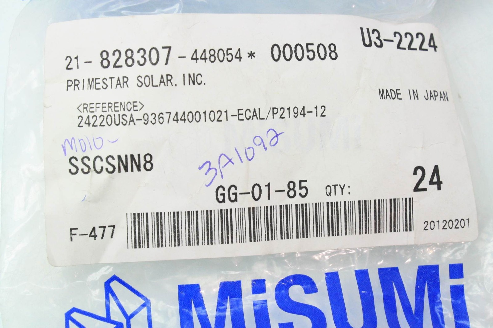 Misumi SSCSNN8 M8 Bore SS304 Clamping Shaft Collar New Lot of 24 - New - Image 9