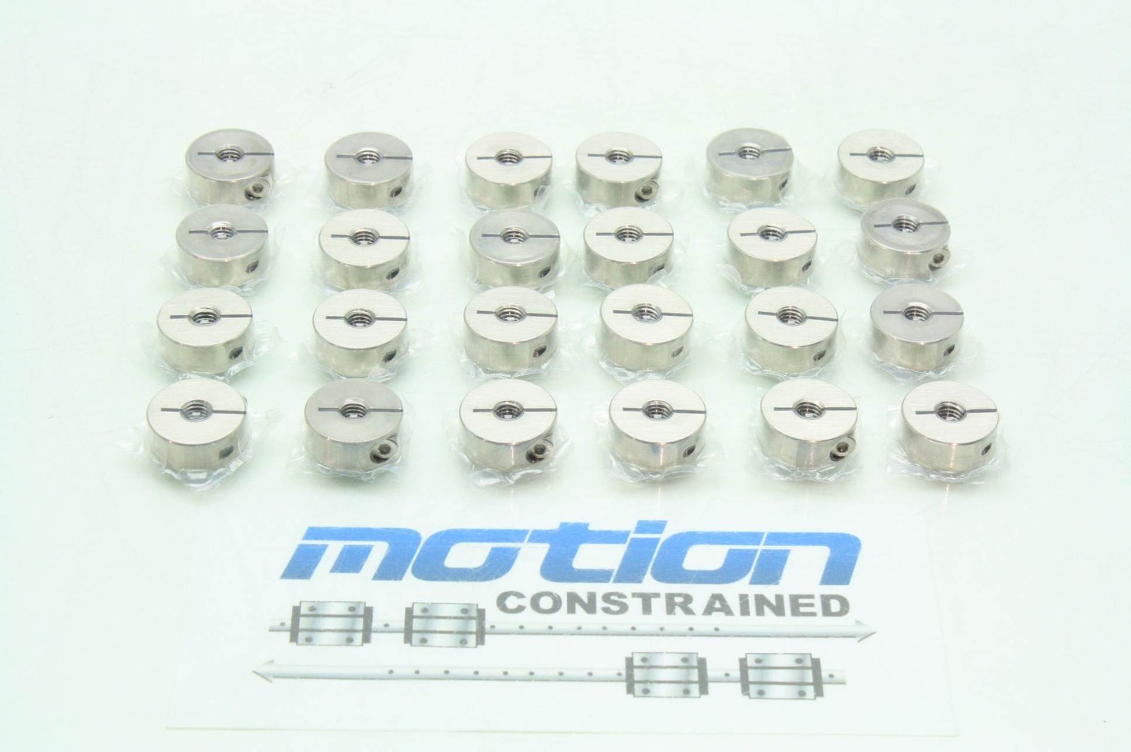 Misumi SSCSNN8 M8 Bore SS304 Clamping Shaft Collar New Lot of 24 - New