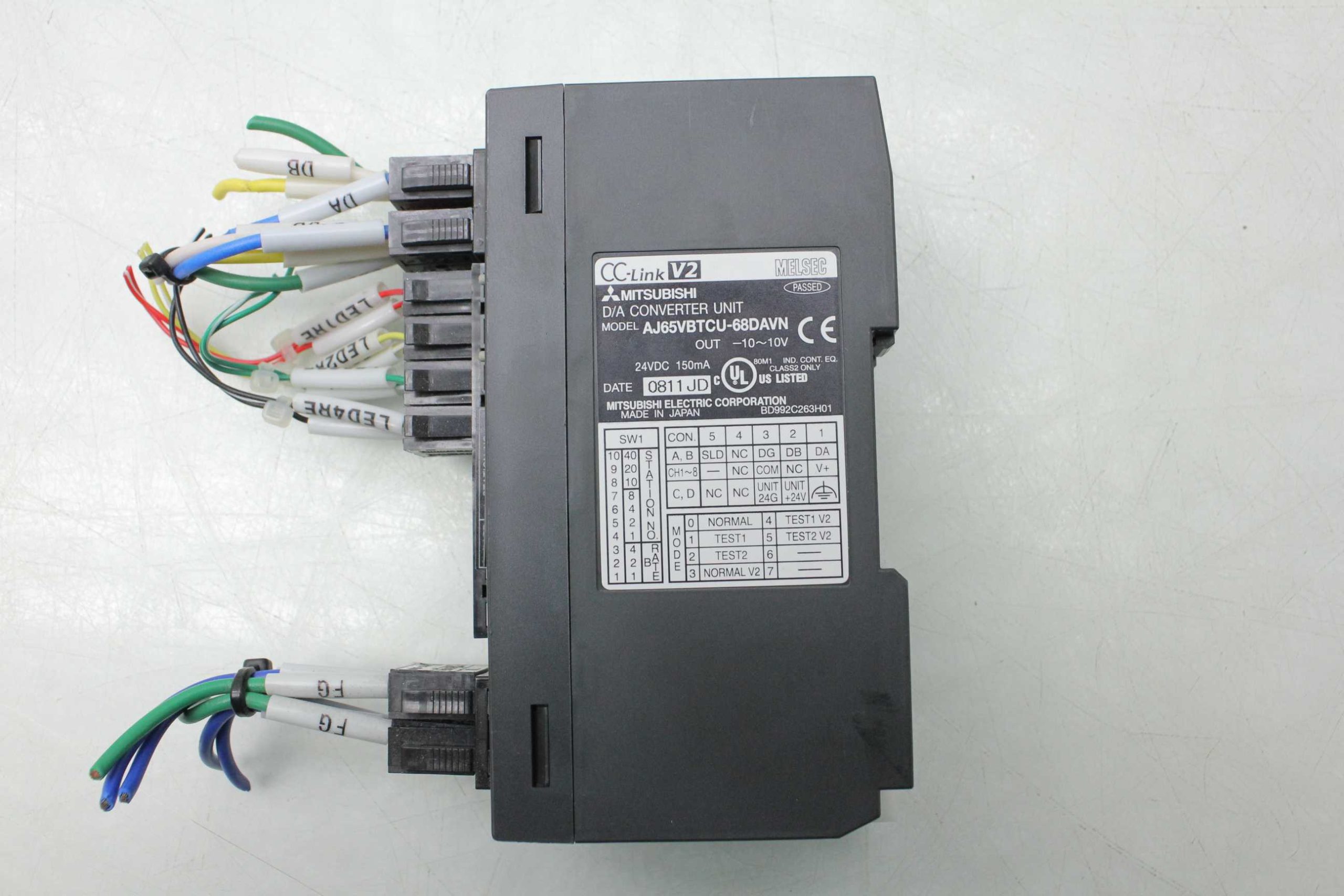Mitsubishi D/A Converter Unit AJ65VBTCU-68DAVN 24VDC / 150mA - Used - Image 10