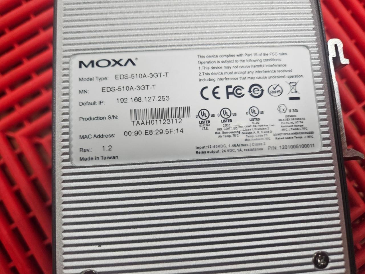 Moxa EDS-510A-3GT Layer 2 Managed Gigabit Ethernet Switch - Used - Image 4