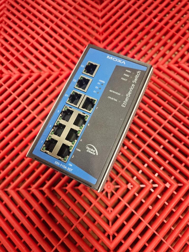 Moxa EDS-510A-3GT Layer 2 Managed Gigabit Ethernet Switch - Used