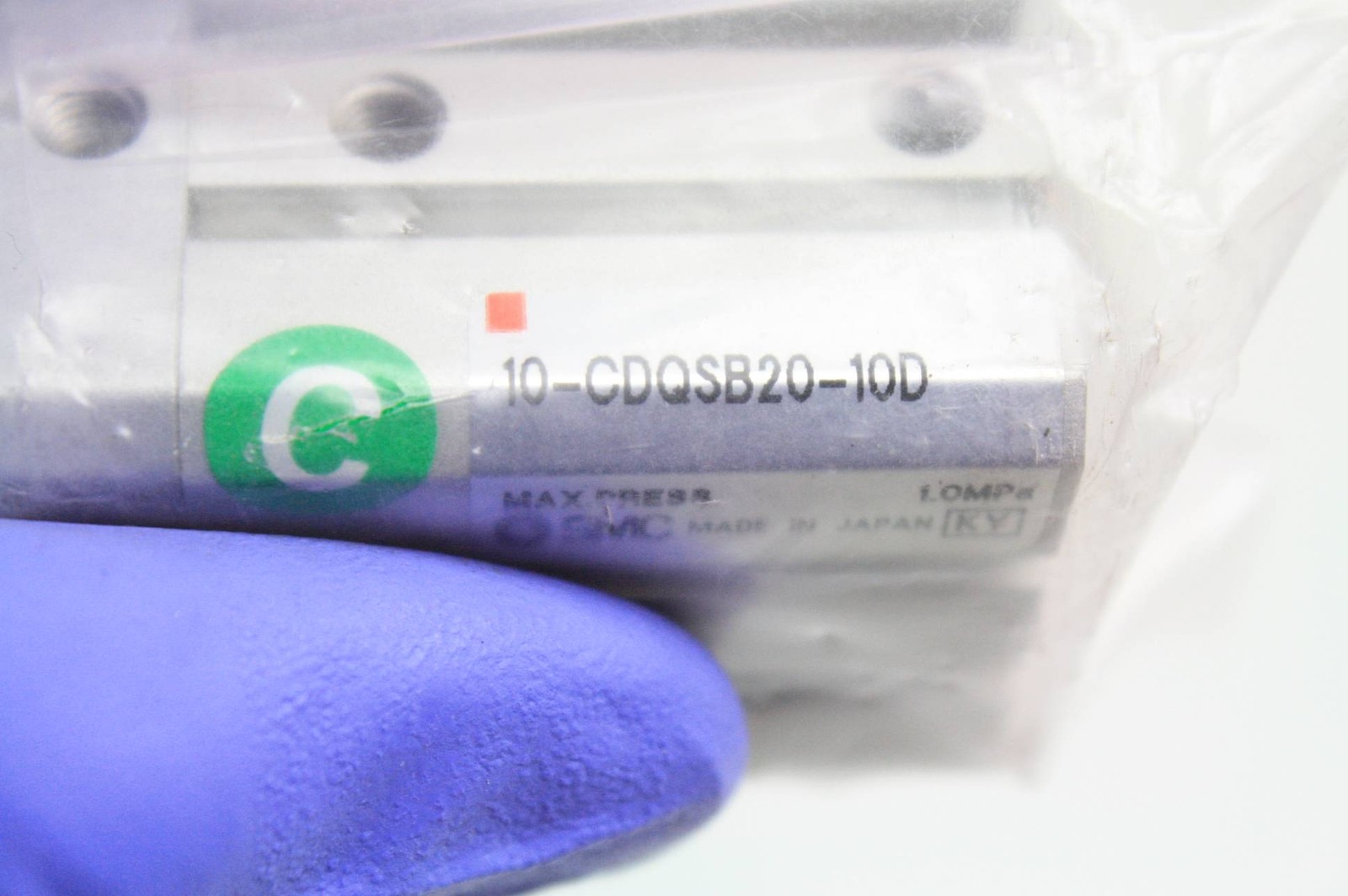 New SMC 10-CDQSB20-10D CQS Clean Room Air Cylinder 20mm Bore x 10mm Stroke - New - Image 5