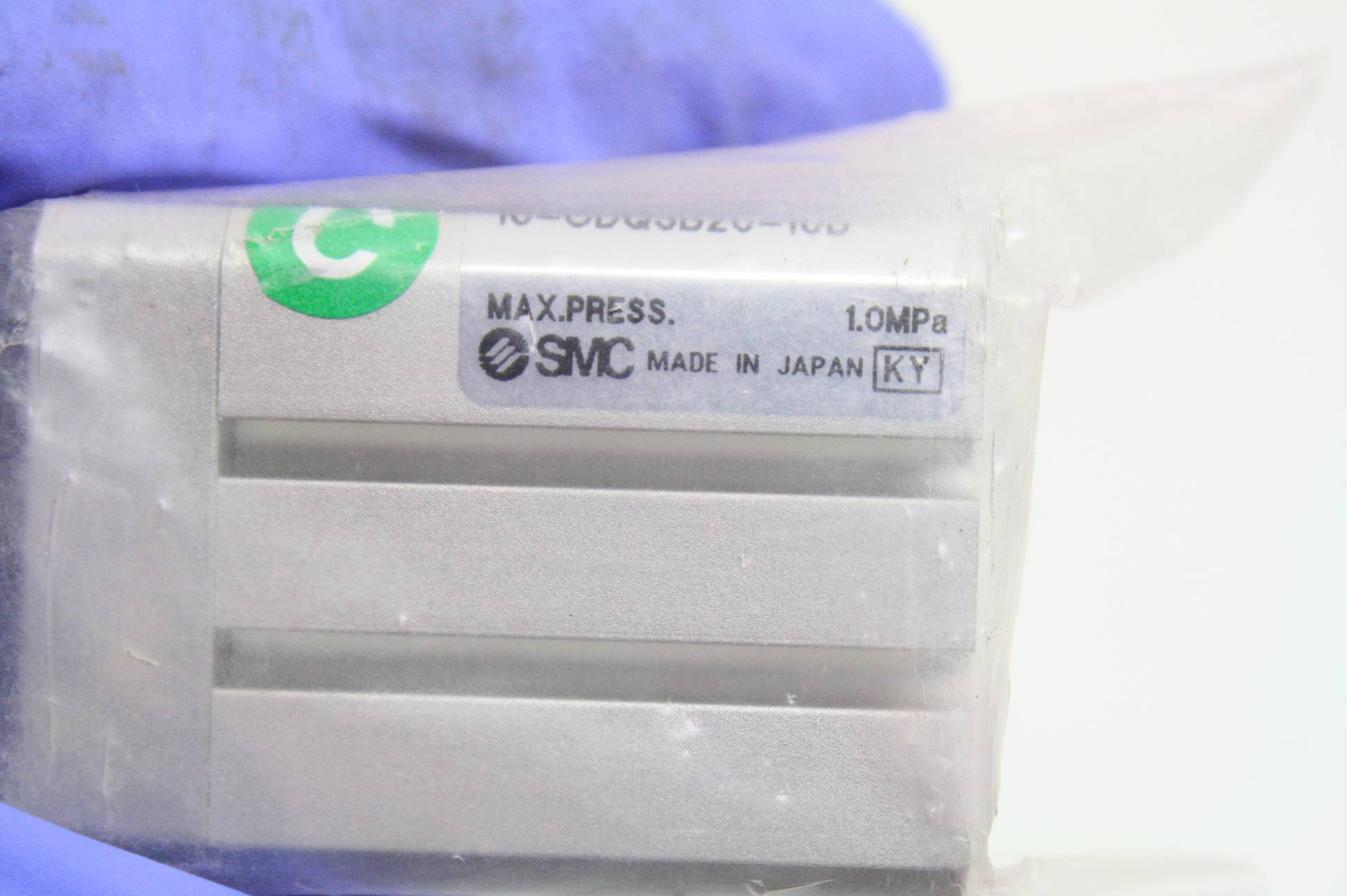 New SMC 10-CDQSB20-10D CQS Clean Room Air Cylinder 20mm Bore x 10mm Stroke - New - Image 8