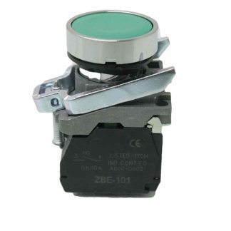 New XB4BA35 22mm Green Non Illuminated Push Button Switch - New