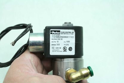 Parker 71215SN2KN00 Inline Stainless Steel Fluid Control Valve 24V DC 14 NPT Used 182592298562 18