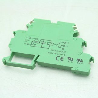 Phoenix Contact DEK-REL-24/AKT Relay Module 24V AC/DC Coil 6mm Width Isolator - Used