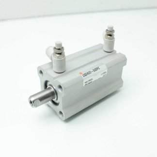 SMC CQ2A20-50DFC Compact Cylinder / 20mm Bore / 10 mm Shaft Dia. / 50mm Stroke - Used