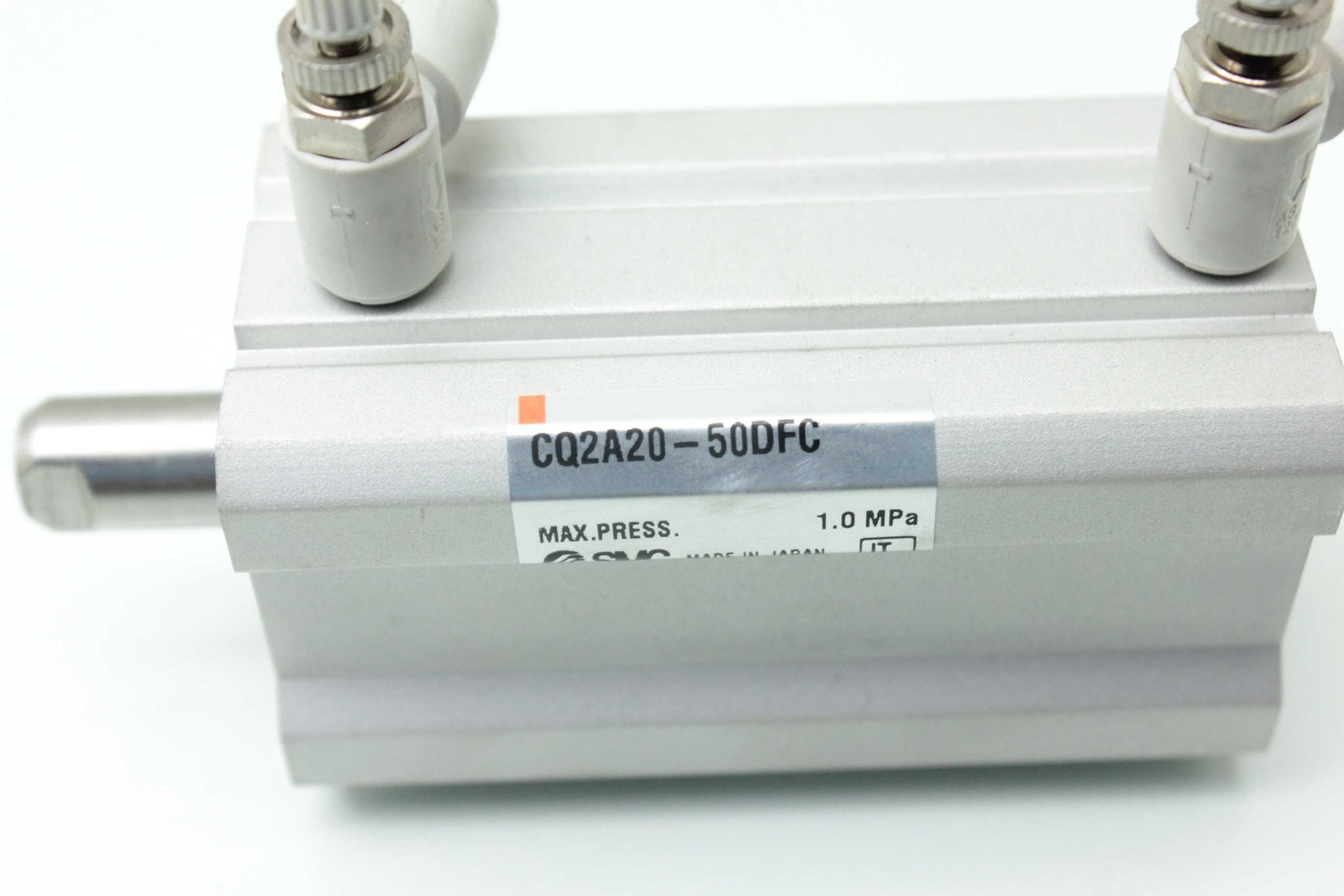 SMC CQ2A20-50DFC Compact Cylinder / 20mm Bore / 10 mm Shaft Dia. / 50mm Stroke - Used - Image 10