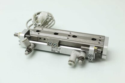 SMC MXQR8-50C-X11 Dual Rod Air Cylinder Slide Table 8mm Bore x 50mm Stroke - Used - Image 17