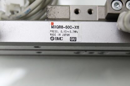 SMC MXQR8-50C-X11 Dual Rod Air Cylinder Slide Table 8mm Bore x 50mm Stroke - Used - Image 19