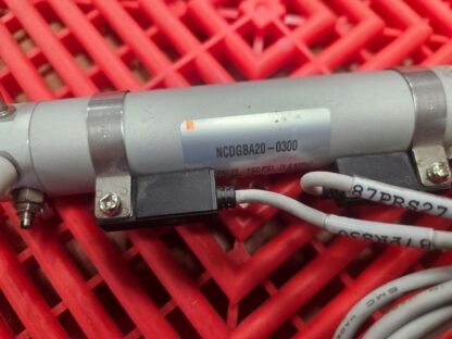 SMC NCDGBA20-0300 Air Cylinder 20mm Bore x 3" Stroke D-H7A2 Switch - Used - Image 3
