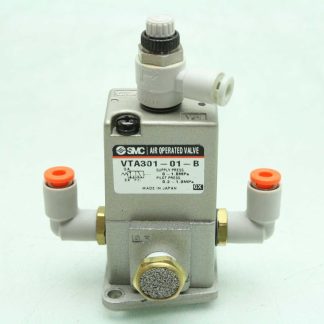 SMC VTA301-01-B External Pilot Air Operated Inline Valve - Used