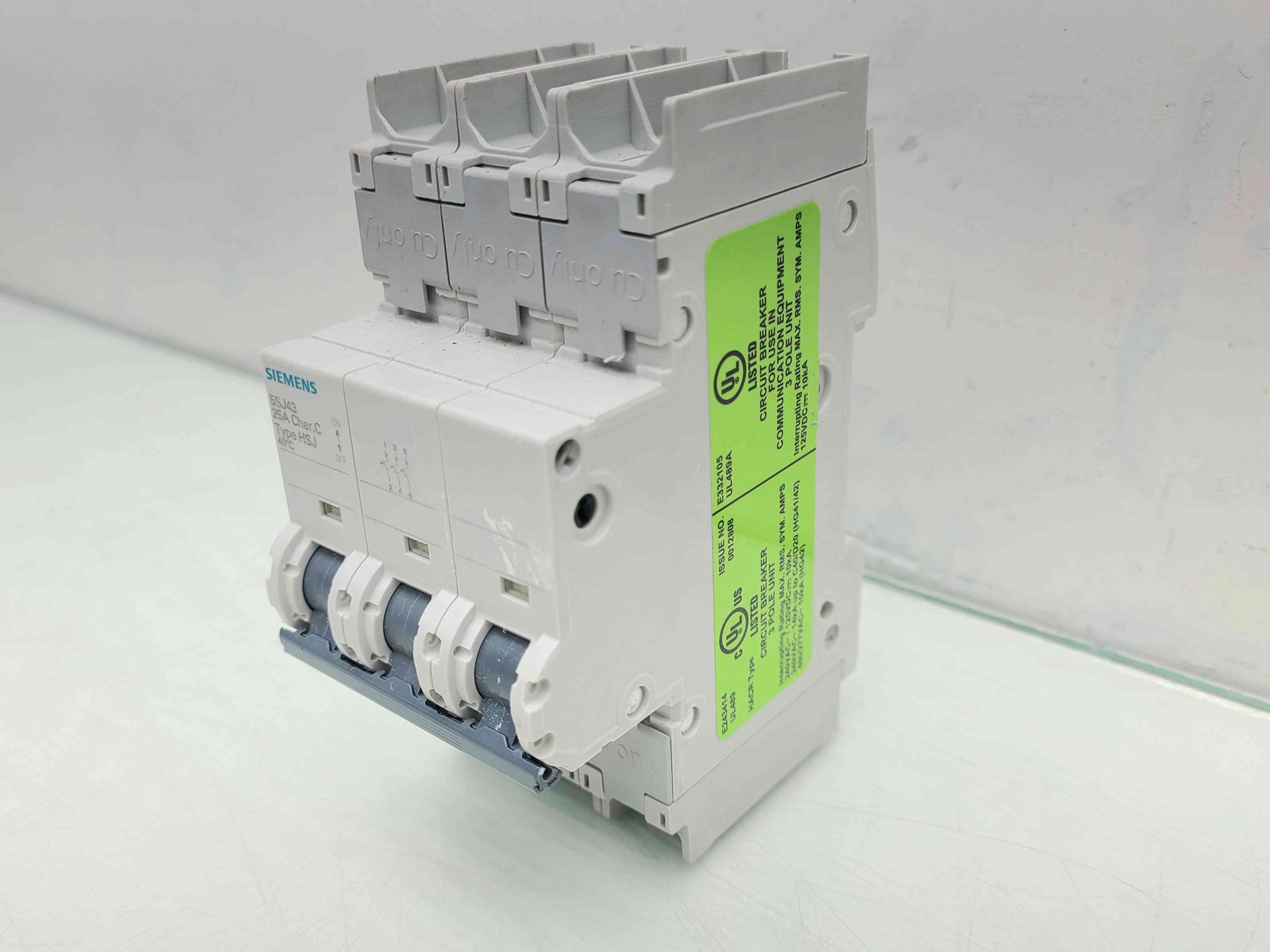 Siemens 5SJ43 D-Trip 3-Pole Circuit Breaker 240VAC, 25A - Used - Image 8