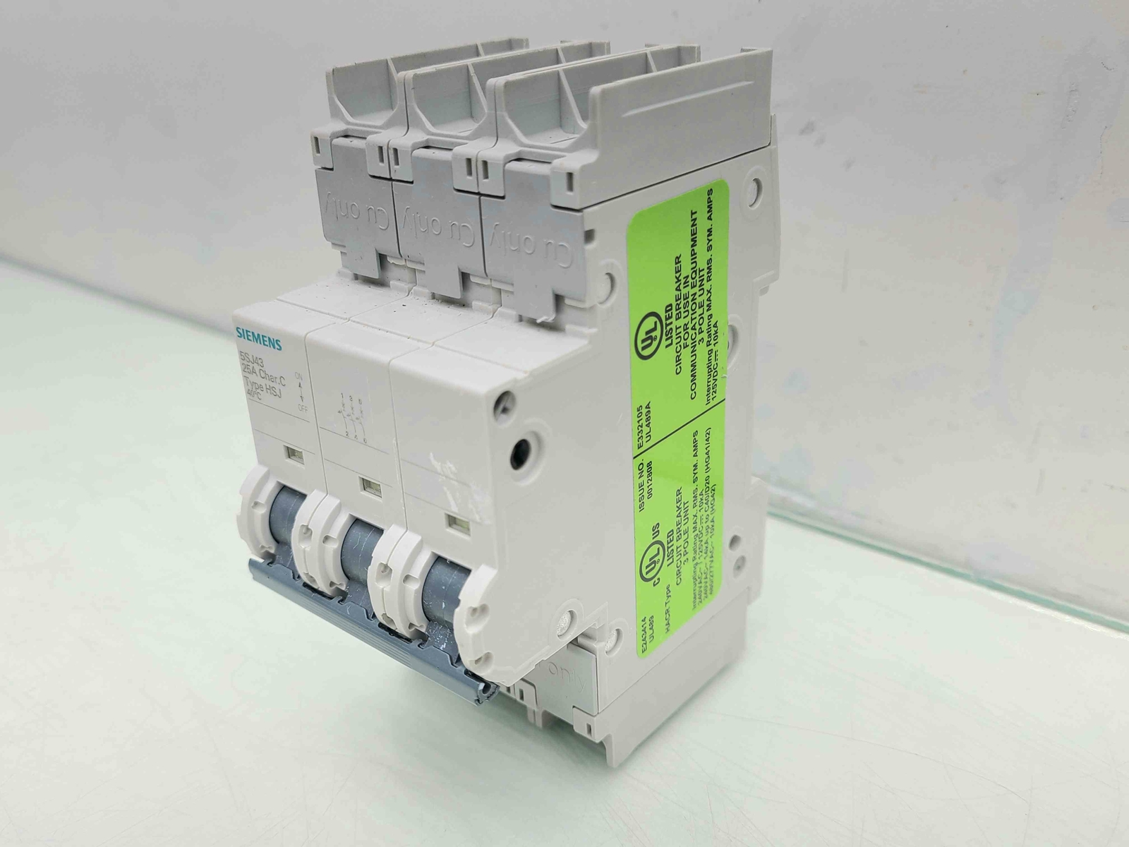 Siemens 5SJ43 D-Trip 3-Pole Circuit Breaker 240VAC, 25A - Used