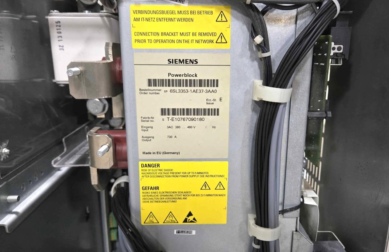 Siemens 6SL3330-6TE37-3AA3 S120 Smart Line Module Servo Rectifier 730A, 476HP - Used - Image 19