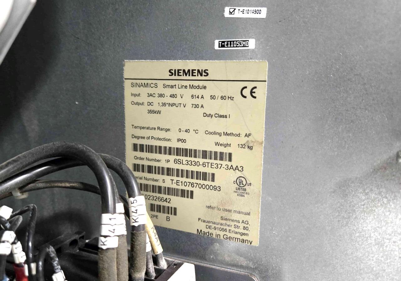 Siemens 6SL3330-6TE37-3AA3 S120 Smart Line Module Servo Rectifier 730A, 476HP - Used - Image 26