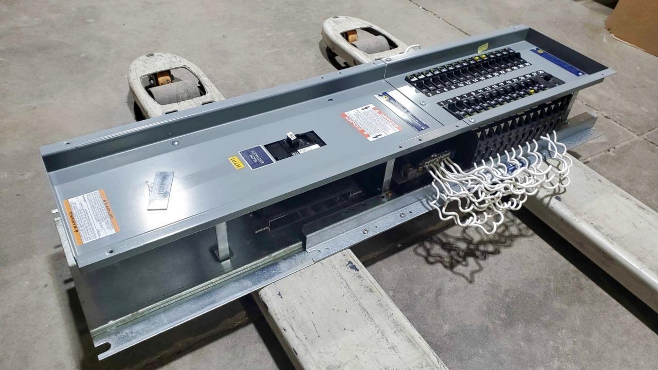 Square D NQOD 225A Main Lug Panelboard 3P/4W 208Y/120 w/ Main Breaker Add-On - Used