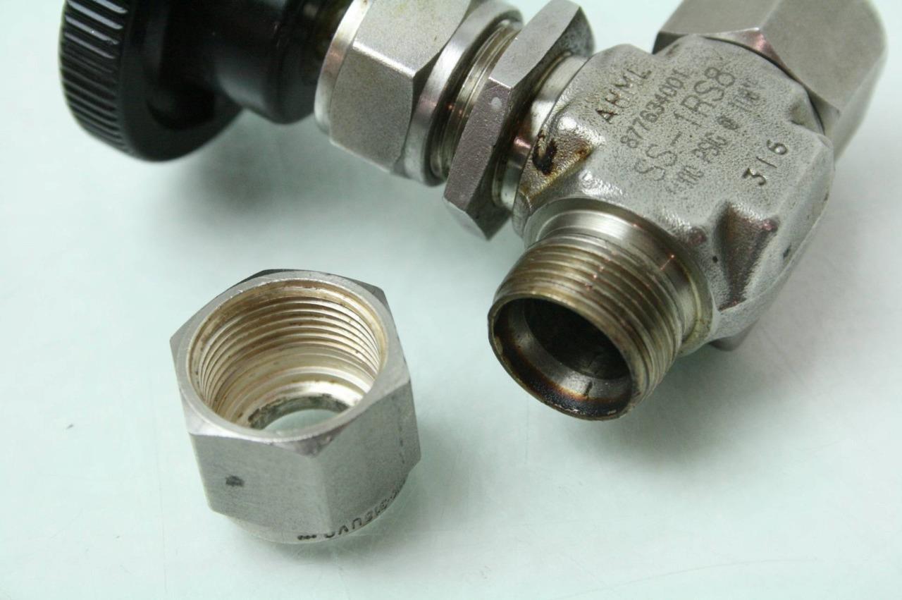 Swagelok SS-1RS8 Integral Bonnet Needle Valve 1/2" Tube Fitting 316 Stainless - Used - Image 8