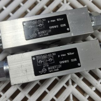 Wandfluh BSSSA03-AB-160 Double Pilot Check Valve Sandwich NG6 (Lot of 2) - Used