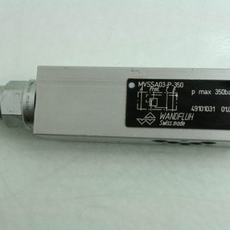 Wandfluh MVSSA03-P-350 Hydraulic Throttling Valve Manifold Mount - Used