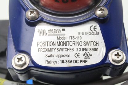 WireMatic Valve Actuator WM-2-DAC ITS-110 Position Monitoring Switch ISO-F - Used - Image 7