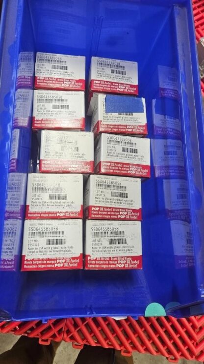 (100) POP SSD64SSBS058 Blind 3/16" Stainless Steel Rivets 0.125 - 0.250 Range - New - Image 3