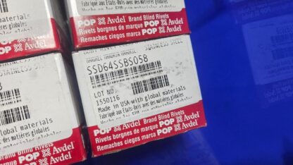 (100) POP SSD64SSBS058 Blind 3/16" Stainless Steel Rivets 0.125 - 0.250 Range - New - Image 8
