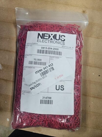 (10,500) New TE Connectivity Deutsch 0413-204-2005 Cavity Plug Red Size 20 - New