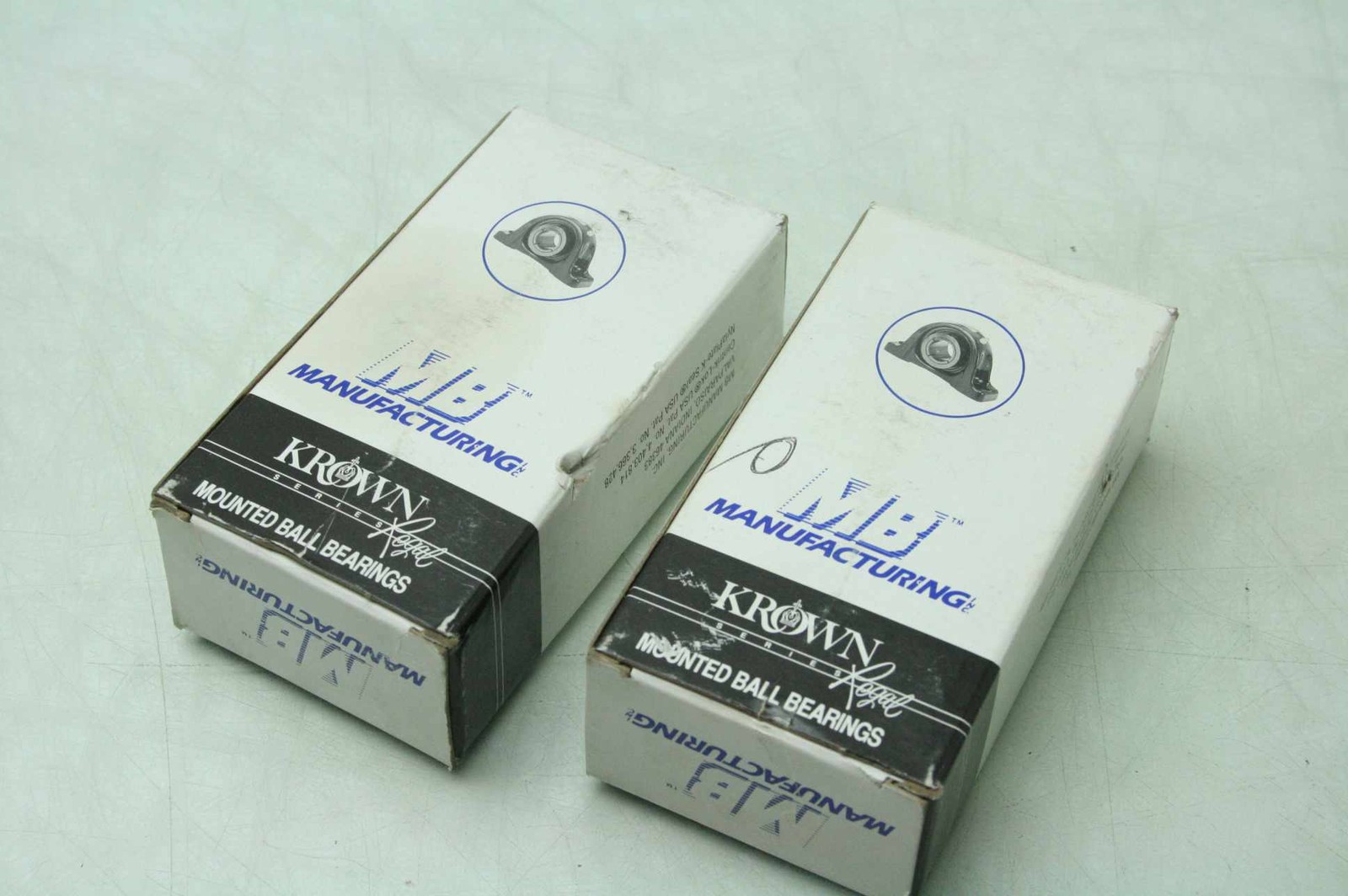 2 New Krown Regal KC45-12 Mounted Pillow Block Bearings 1/2" Dia - New