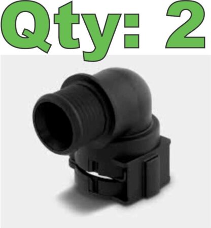 (2) Normaquick PS3 0702-8004-012 NW12 90° Coolant Hose Connector - New