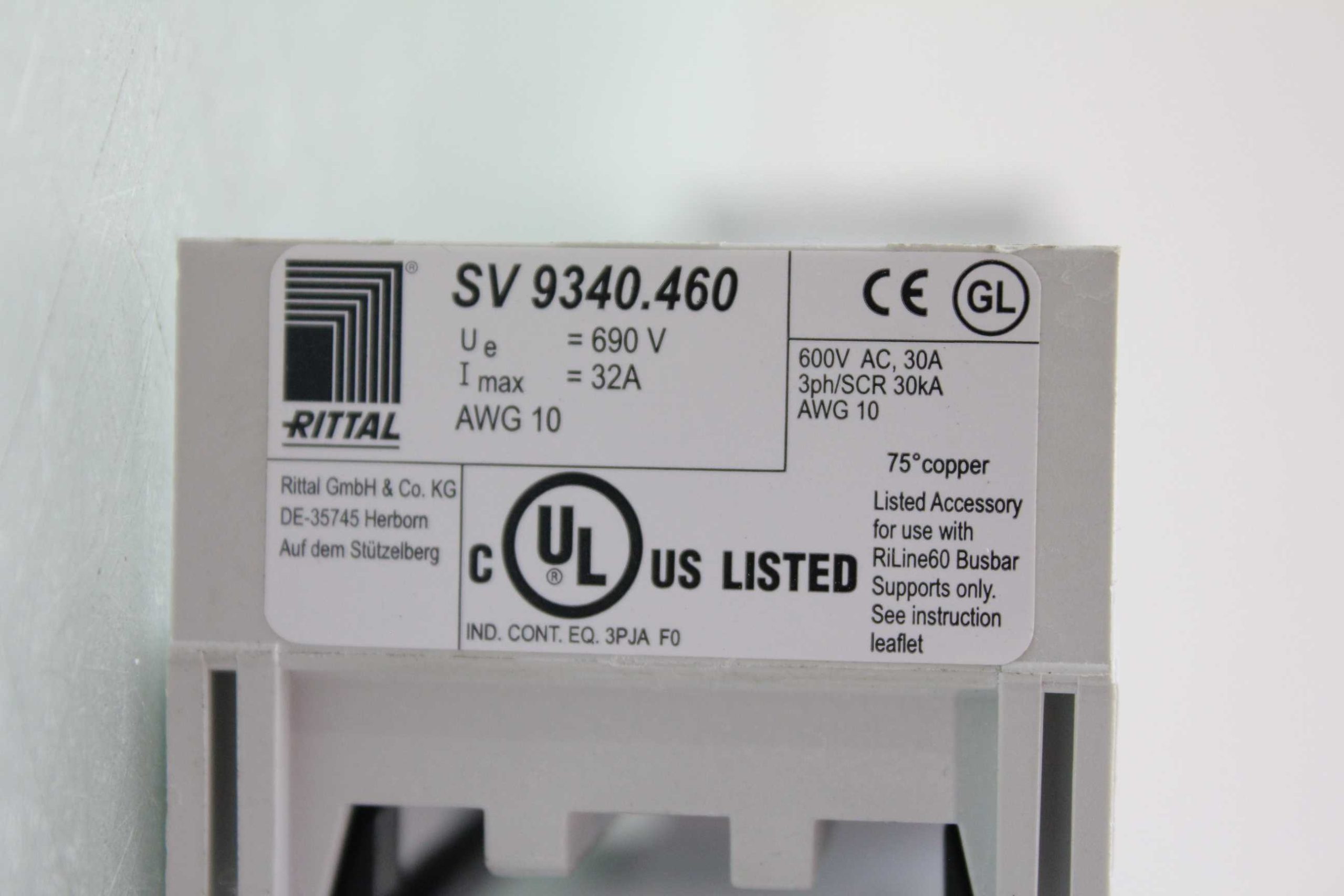 2 Rittal SV 9340.460 OM Adapters with Connection Cables / 32A / 3 Pole / 600V - Used - Image 20