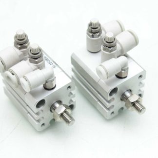 2 SMC 10-CDQSB16-4DM-M9BV Pneumatic Air Cylinder 16mm Bore x 4mm Stroke - Used