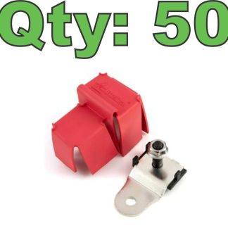 (50) New Littelfuse 0FHZ0201Z M8 SMZ Stud Mount ZCASE Fuse Holder 400A / 80VDC - New