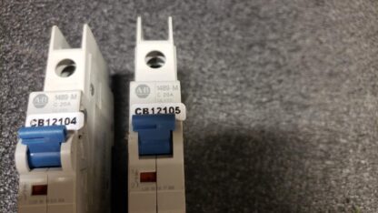 Allen Bradley 1489-M1C200 Ser. D Circuit Breaker 20A Single Pole Lot of 2 - Used - Image 4