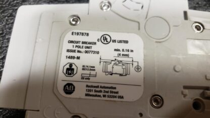 Allen Bradley 1489-M1C200 Ser. D Circuit Breaker 20A Single Pole Lot of 2 - Used - Image 9