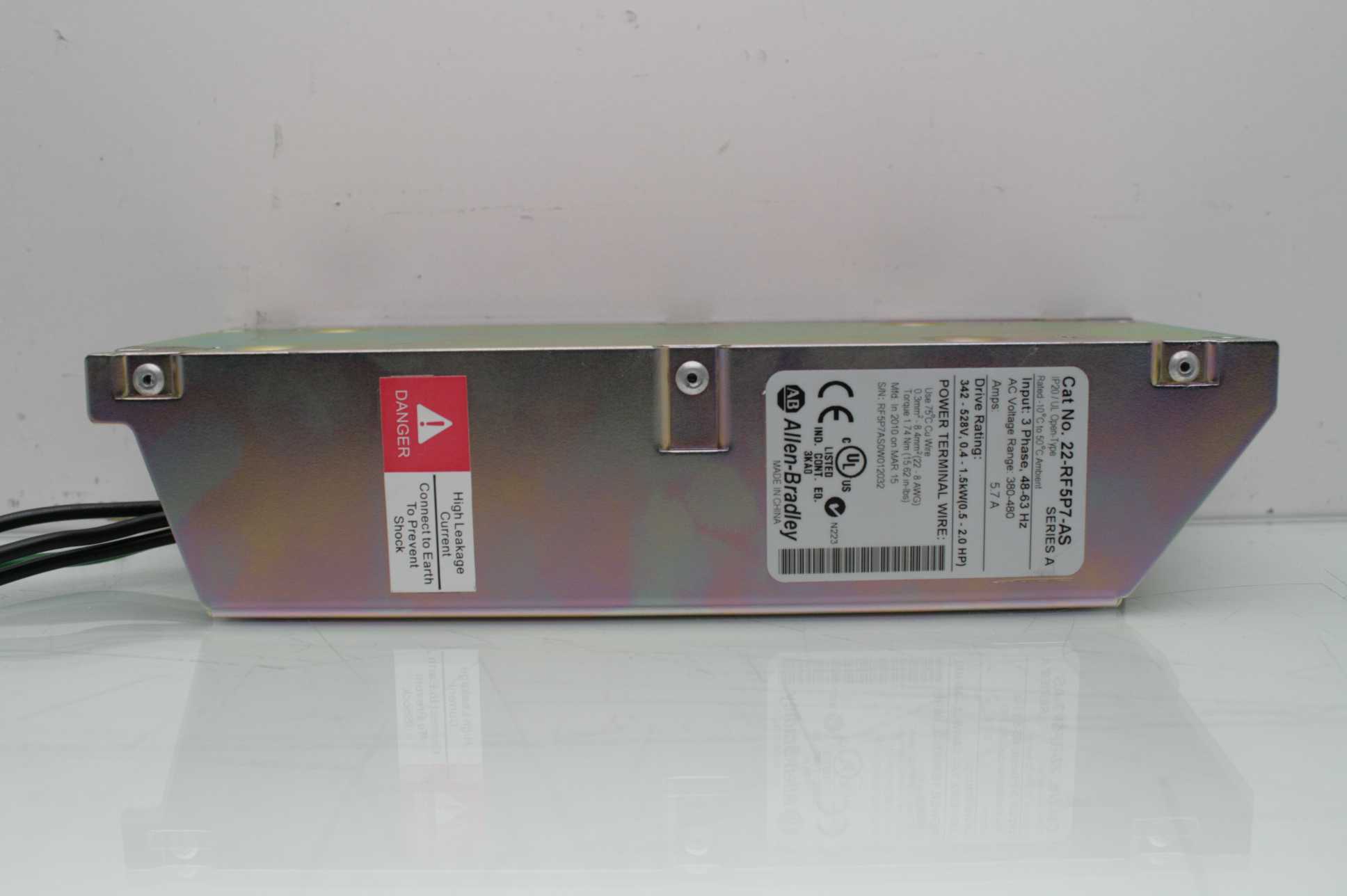 Allen Bradley 22-RF5P7-AS Powerflex 4 EMI Filter 380-480V AC Three Phase 5.7A - Used - Image 17