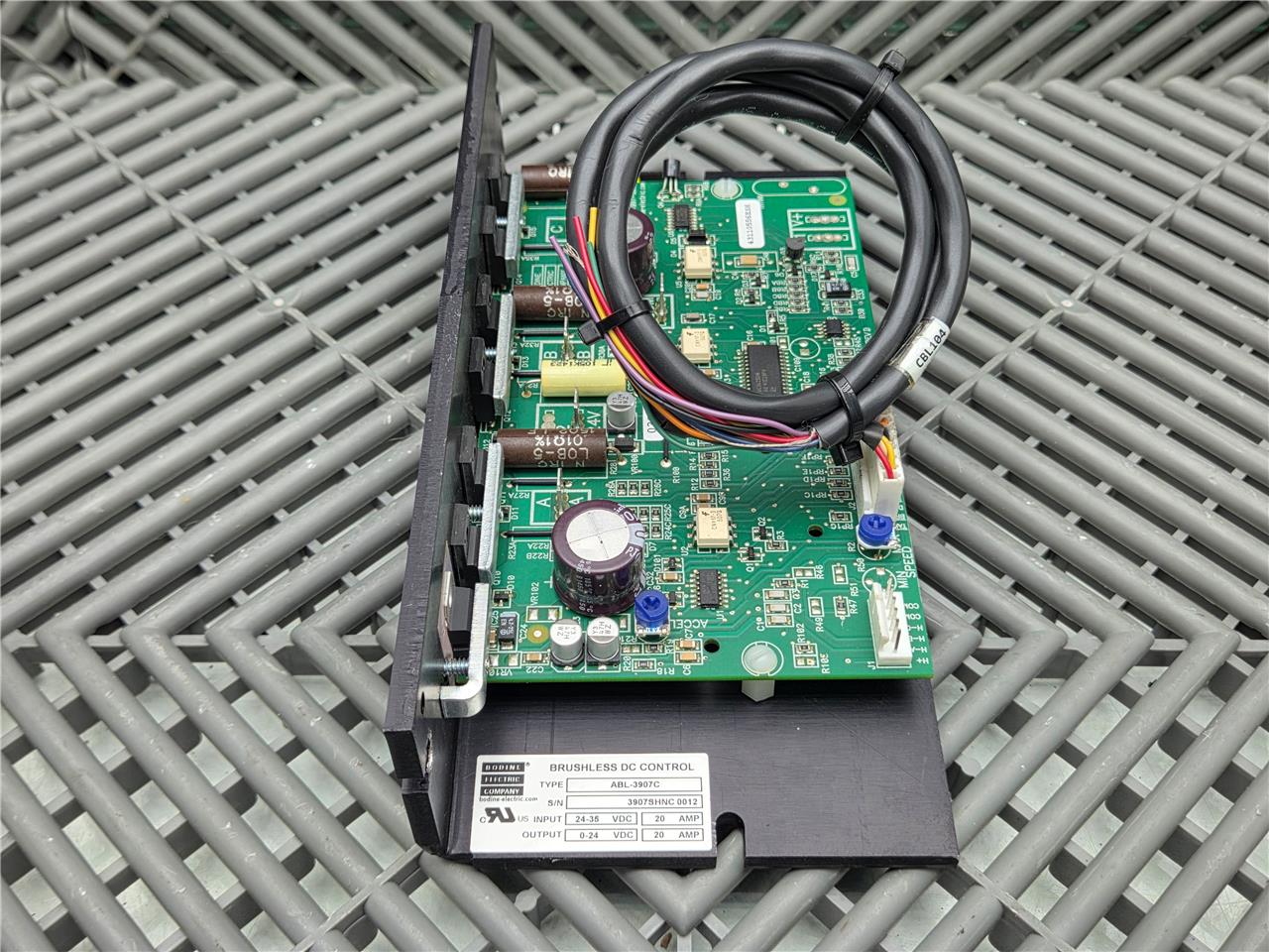 Bodine 34B3BEBL-WX2 Parallel Shaft Gear Motor 20.4:1 w/ ABL-3907C Controller - Used - Image 18