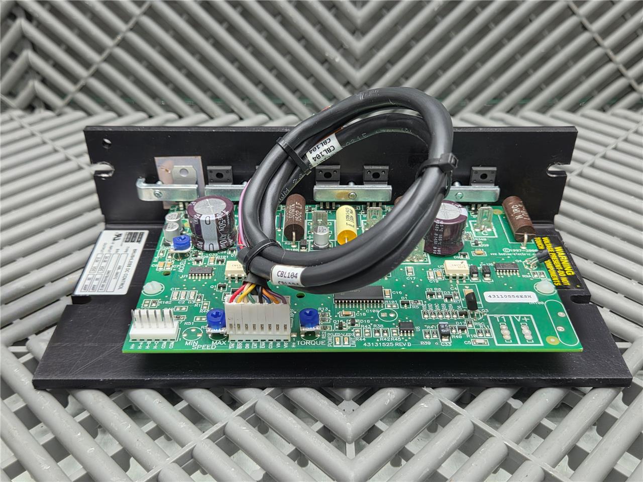 Bodine 34B3BEBL-WX2 Parallel Shaft Gear Motor 20.4:1 w/ ABL-3907C Controller - Used - Image 25