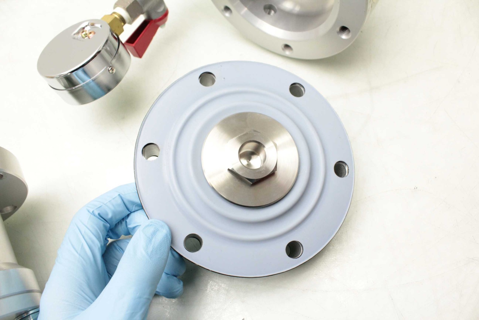 Custom Ultra High Vacuum Spring Loaded Pressure Relief / Safety Valve / 150PSI - Used - Image 6