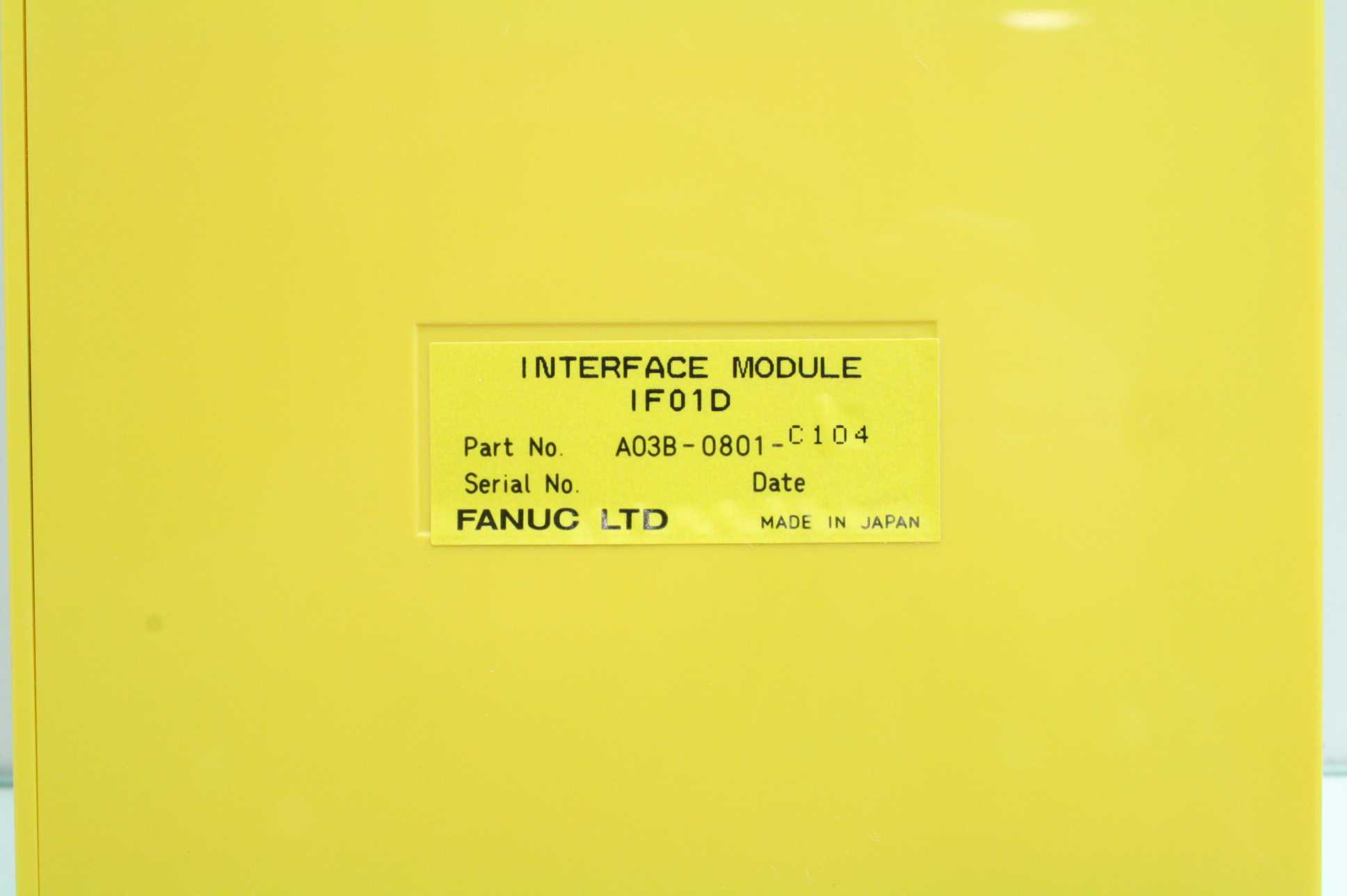 Fanuc IF01D Interface Module A03B-0801-C104 - Used - Image 9