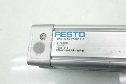Festo DNC-40-60-PA-KP-S11 Pneumatic Air Cylinder /  40mm Bore / 60mm Stroke - Used - Image 22
