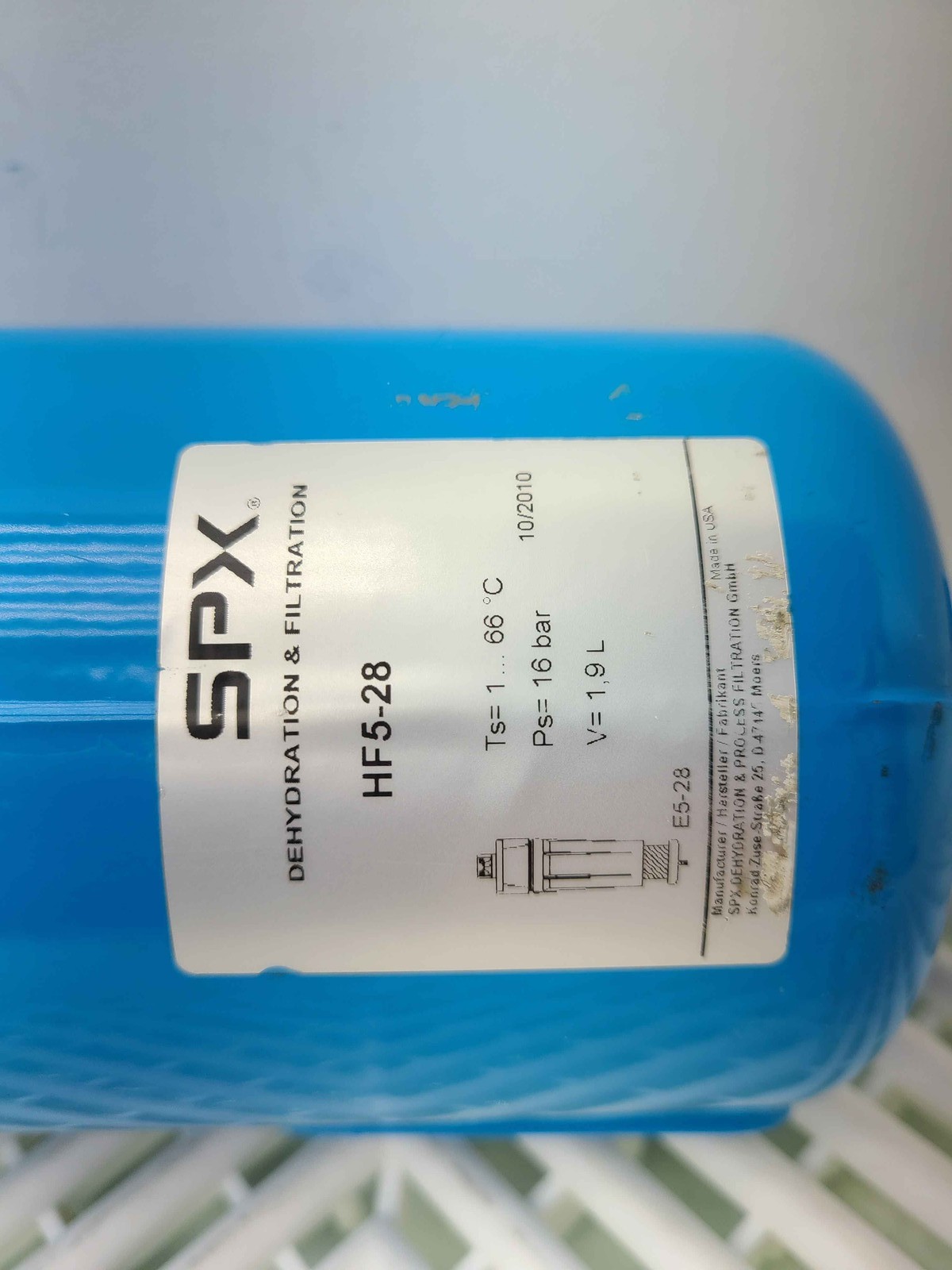 Hankison SPX HF5-28 Dehydration & Filtration Housing w/ HF6-28-XG Filter - Used - Image 3
