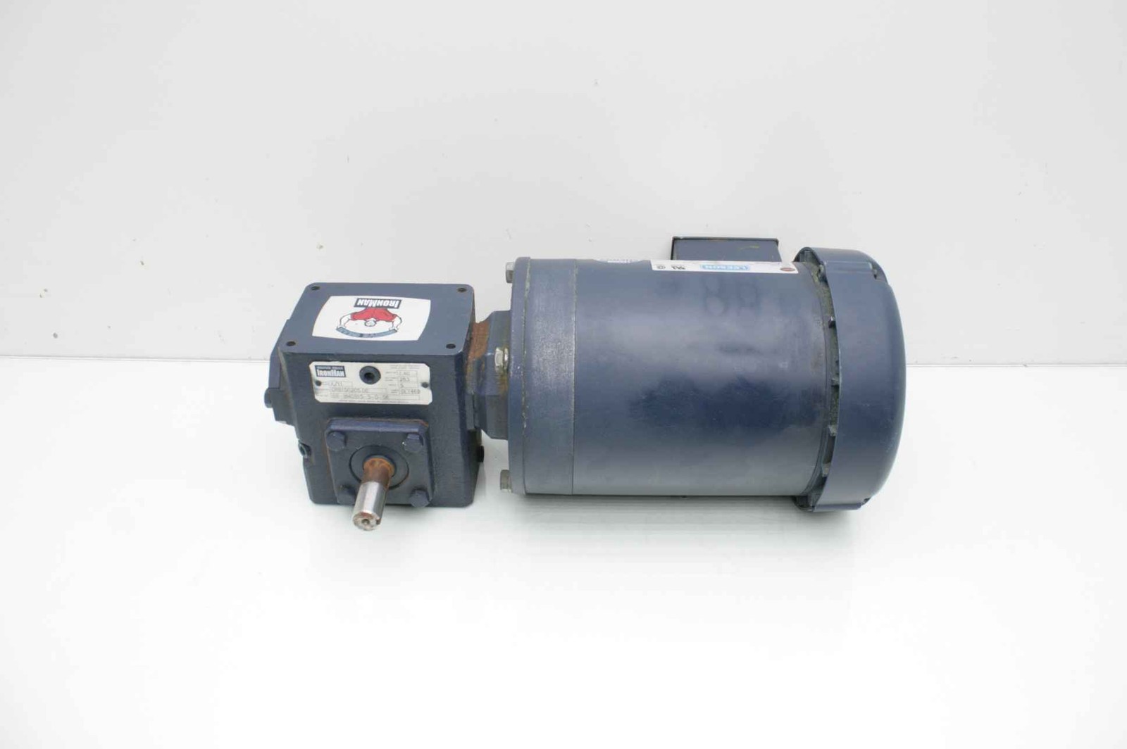 Leeson 1740 RPM 3PH Motor C6T17FC3K w/ IronMan Gear Reducer GR-BMQ815-5-0-56 - Used - Image 3