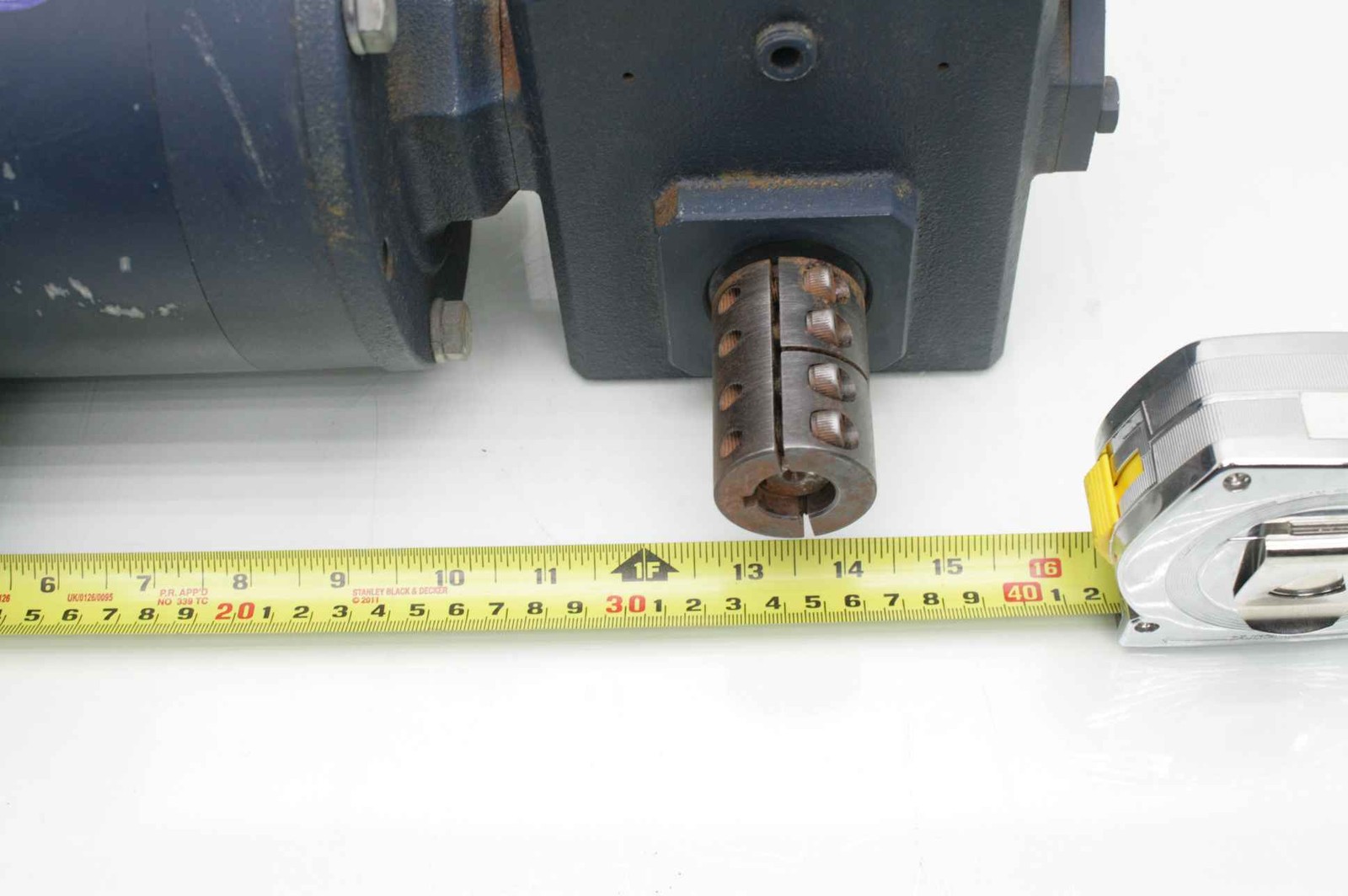 Leeson 1740 RPM 3PH Motor C6T17FC3K w/ IronMan Gear Reducer GR-BMQ815-5-0-56 - Used - Image 8